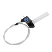 Off-road Motorcycle 22mm Throttle Clamp Hand Grip Blue/Silver Cable - 2
