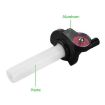 Off-road Motorcycle 22mm Throttle Clamp Hand Grip Blue/Silver Cable - 3