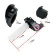 Off-road Motorcycle 22mm Throttle Clamp Hand Grip Blue/Silver Cable - 4