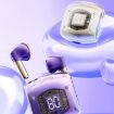 ROCK RAU0766 Bubble Transparent TWS Bluetooth Earphone with Lanyard Black - 2