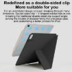iPad Pro 13 2024 Y-Shape Magnetic Smart Case Blue Double-sided Clip - 6