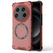 Xiaomi 14 Ultra Red Shockproof Case with Honeycomb Magnetic Ring - 1