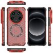 Xiaomi 14 Ultra Red Shockproof Case with Honeycomb Magnetic Ring - 4