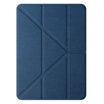 iPad Pro 13 2024 Mutural Multi-fold Smart Leather Case - Blue - 1