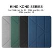 iPad Pro 13 2024 Mutural Multi-fold Smart Leather Case - Blue - 2