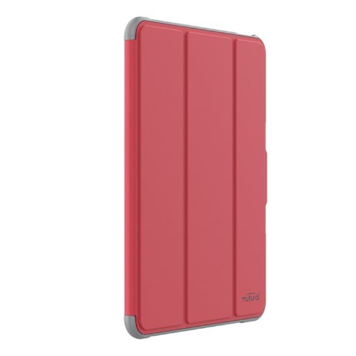 iPad Pro 13 2024 Red Leather Smart Case - Mutural PC Hybrid TPU - 1