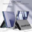 Samsung Galaxy Z Fold7 5G Flip Leather Case with Pen Slot - Silver - 5
