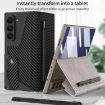 Samsung Galaxy Z Fold7 5G GKK Armor Flip Leather Case with Pen Slot - Grey - 6