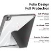 iPad Pro 13 2024 DUX DUCIS Magi Series Leather Case - Grey - 3