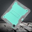 iPad Pro 13 2024 Shockproof Silicone Hybrid Case with Holder Mint/Grey - 3