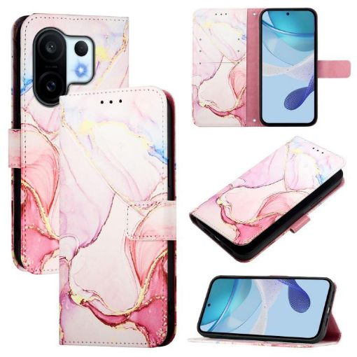 Vivo S30 Pro Mini PT003 Rose Gold Marble Flip Leather Phone Case - 1