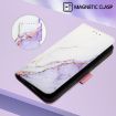 Vivo S30 Pro Mini PT003 Marble Flip Leather Case - White Purple - 6