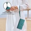 Ulefone Note 14 Peacock Green RFID Leather Case with Lanyard - 7