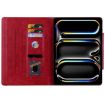 iPad Pro 13 2024 Red Cat Buckle Leather Smart Tablet Case - 4