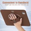 iPad Pro 13 2024 Case - Rotation Holder Silicone Hybrid PC (Chocolate) - 8