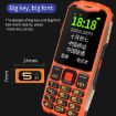 K1+ 4G Elder Rugged Phone, 2.6", 1500mAh, Dual SIM, SOS, US Plug, Red - 7