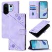Vivo S30 Pro Mini Light Purple Embossed Leather Phone Case - 1