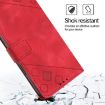 Vivo S30 Red Embossed Leather Phone Case - Skin Feel Cover - 6