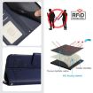 Xiaomi 14 Ultra 5G Blue Cat Rat Embossed RFID PU Case with Strap - 5