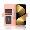 Huawei Pura 80 Pro/Pro+ 5G Pink Leather Phone Case with Card Slots - 6