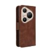 Huawei Pura 80 Pro/Pro+ 5G Leather Phone Case Brown with Card Slots - 3