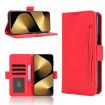 Huawei Pura 80 Ultra 5G Red Leather Phone Case with Card Slots - 1