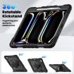 iPad Pro 13 2024 Black Silicone Hybrid PC Case with Shoulder Strap - 5