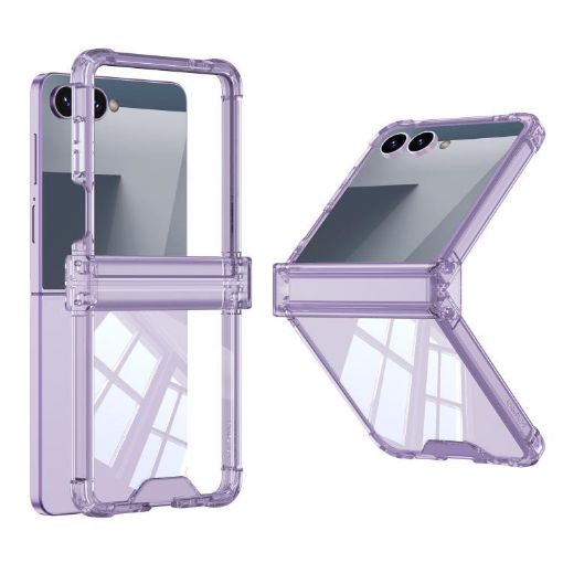 Samsung Galaxy Z Flip7 5G Purple GKK Airbag Hinge Full Coverage Case - 1