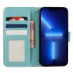 Xiaomi 14T Green Lace Flower Embossing Flip Leather Phone Case - 4