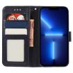 Xiaomi 14T Dark Blue Lace Flower Embossing Flip Leather Phone Case - 4