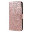 Xiaomi 14T Pro Rose Gold Lace Flower Embossing Flip Leather Case - 2