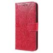 Xiaomi 14T Pro Red Lace Flower Embossing Flip Leather Phone Case - 2