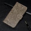 Xiaomi Poco F7 Pro/Redmi K80 Grey Lace Flower Flip Leather Case - 6