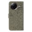 Xiaomi Poco F7 Ultra/Redmi K80 Pro Grey Lace Flower Flip Leather Case - 3