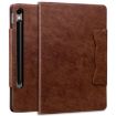 Samsung Galaxy Tab S9+/S8+/S7+ Cat Buckle Leather Case (Brown) - 2
