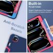 iPad Pro 13 2024 Navy Blue Rose Red Silicone Acrylic Case with Holder - 5