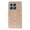 Xiaomi 14T Rose Gold Sun Mandala Embossed Leather Phone Case - 3