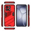 Redmi K70 Ultra Global Punk Armor Phone Case with Holder - Red - 3