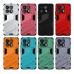 Redmi K70 Ultra Global Punk Armor Phone Case with Holder - Red - 7