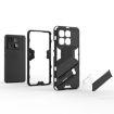 Redmi K70 Ultra Global Punk Armor Phone Case with Holder - White - 6