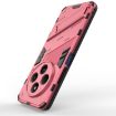 Redmi 14C 4G Global Punk Armor Phone Case with Holder - Light Red - 5