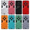 Redmi 14C 4G Global Punk Armor Phone Case with Holder - Light Red - 7