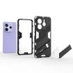 Redmi Note 14 5G Punk Armor PC + TPU Phone Case with Holder - Black - 6