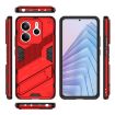Redmi Note 14 5G Punk Armor Phone Case with Holder - Red, PC + TPU - 3
