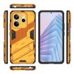 Redmi Note 14 5G Punk Armor Phone Case with Holder - Orange - 3