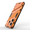 Redmi Note 14 5G Punk Armor Phone Case with Holder - Orange - 5