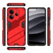 Redmi Note 14 4G Punk Armor PC+TPU Phone Case with Holder Red - 3