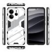 Redmi Note 14 4G Punk Armor PC+TPU Phone Case with Holder White - 3