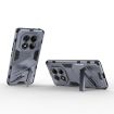 Redmi Note 14 Pro 4G Punk Armor PC + TPU Case with Holder - Grey - 4