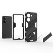 Redmi Note Turbo 4 Punk Armor Phone Case with Holder - Red, PC + TPU - 6